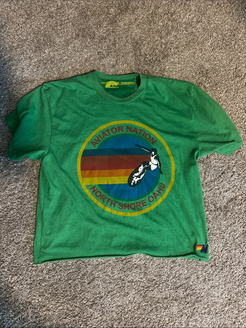 Aviator nation cropped T shirt M